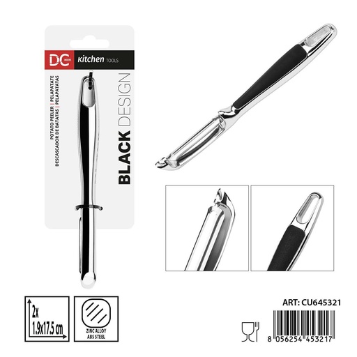 [0239056] Pelador de patatas de zinc 2 x 1.9 x 17.5 cm - Herramienta de cocina