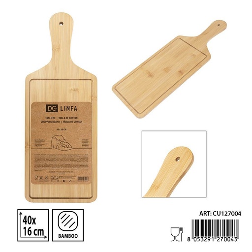 [0242677] Bandeja de bambú para pizza DC CASA 40x16cm - Accesorios de cocina