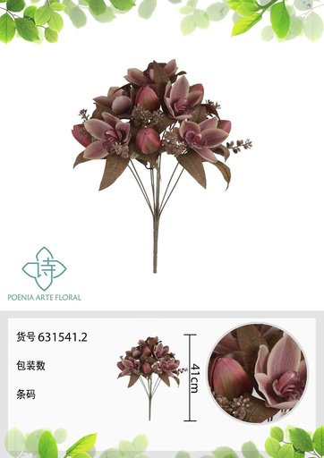 [631541.2] Ramo de tulipanes artificiales 41 cm de otoño - Novedades en decoración 