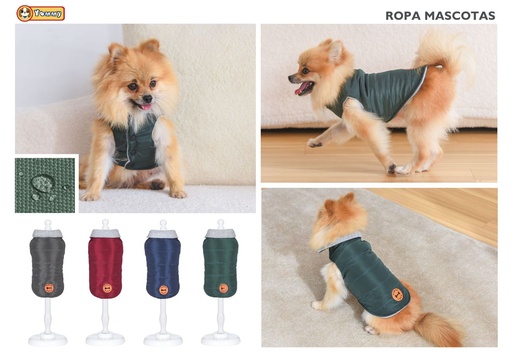 [YM6429] Sudadera impermeable de cuello alto M - Ropa para mascotas