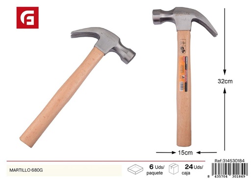[314530184] martillo de 680g - Herramientas de ferretería