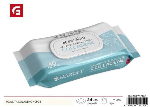[104762140] Toallita colágeno 40 pcs - Productos de cuidado personal