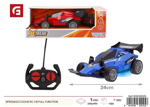 [161639025] Coche RC SPEED&GO 1:16 full function - Juguetes de control remoto versátiles