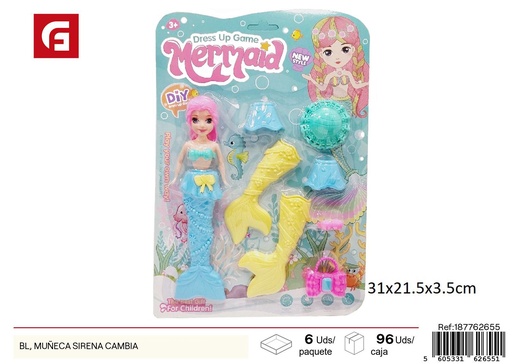 [187762655] M muñeca sirena cambia - Juguetes y muñecas
