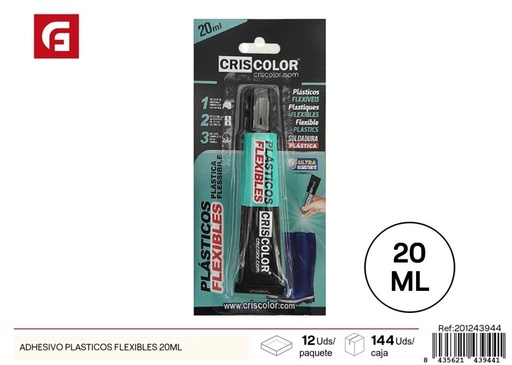 [201243944] Adhesivo para plásticos flexibles 20 ml - Materiales de manualidades