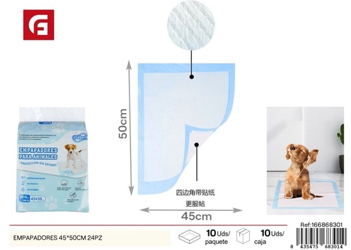 [166868301] Empapadores de 45x50 cm - 24 unidades - Productos para mascotas
