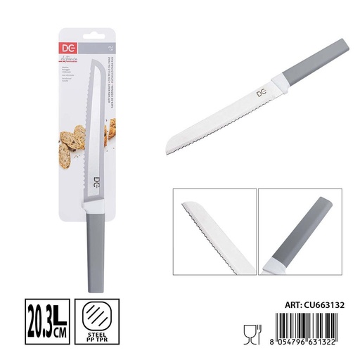 [0240316] Cuchillo de pan 20.3 cm DC CASA - Perfecto para preparar deliciosos panes