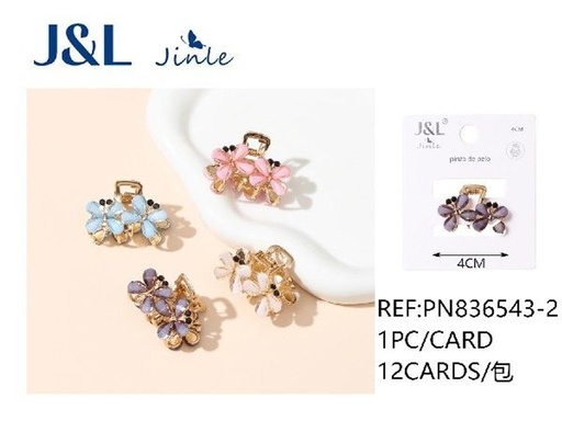 [8445801241184] Pinza mariposa 4 cm 12/u - Accesorios para el cabello
