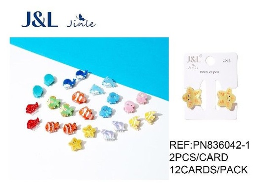 [8445801245694] Pack de 2 pinzas niñas 12/u - Mini pinzas