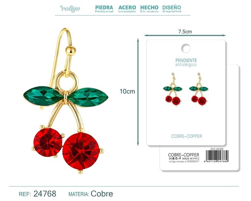 [24768] Pendiente de cereza - Accesorios de bisutería de frutas
