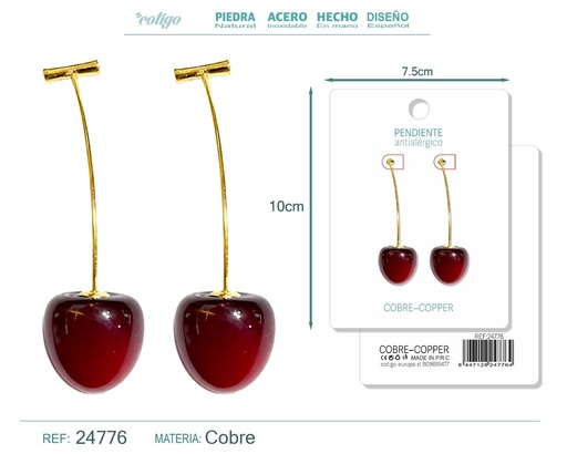 [24776] Pendiente de cereza - Accesorios de bisutería de frutas