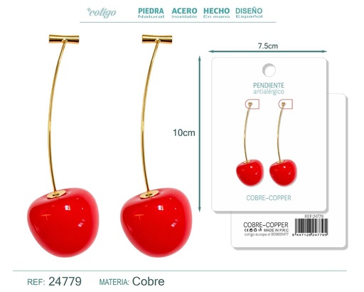 [24779] Pendiente de cereza - Accesorios de bisutería de frutas