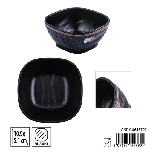 [0241179] Bol de melamina cuadrado 4.5 pulgadas 10.9x5.1 cm - Utensilios de cocina y cuencos