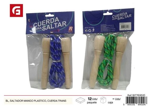 [187769510]  Cuerda para saltar con mango plástico - Juguete deportivo