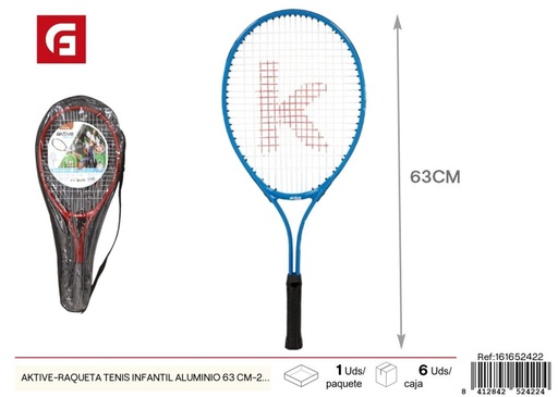 [161652422] Raqueta de tenis infantil de aluminio 63 cm - Set de 2 para niños