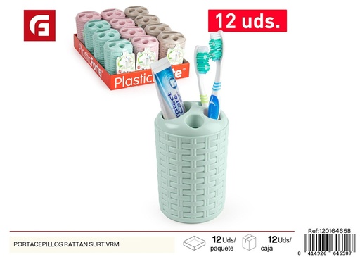 [120164658] Portacepilllos ratán surtido VRM - Accesorios de cocina y organización de cepillos