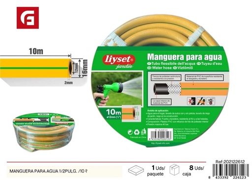 [202122612] Manguera para agua 1/2 pulg. - Accesorios de jardinería