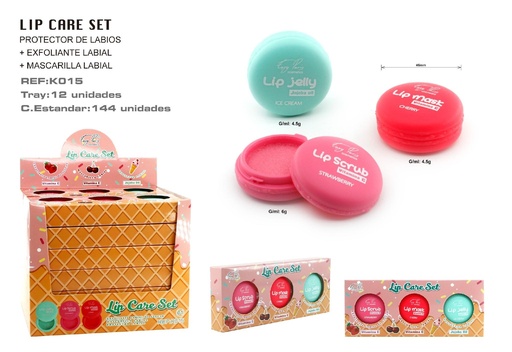 [K015-01] Kit de tratamiento labial 12/U - Cosméticos