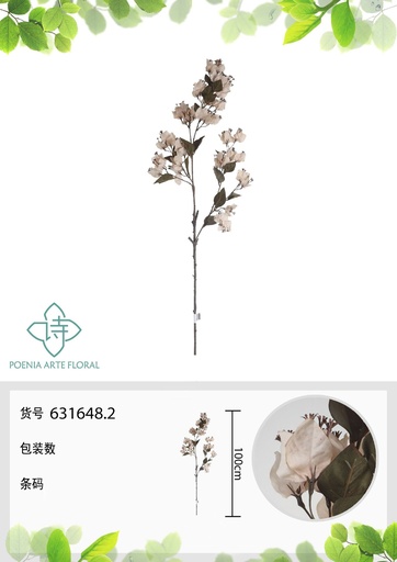 [631648.2] Vara de buganvilla colgante artificial 100 cm - Decoración floral colorida