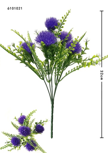[6101021VIOLETA红莲] Ramo de flores de seda - Violeta rojo 6101021