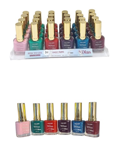 [D051-B44] Laca de uñas 9 días (estuche de 24) - Cosméticos de uñas