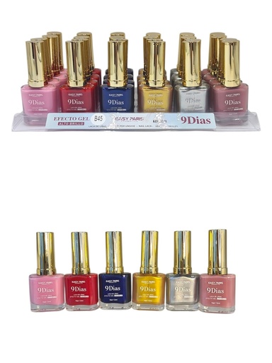 [D051-B45] Laca de uñas 9 días (estuche de 24) - Cosméticos de uñas