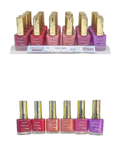 [D051-B52] Laca de uñas 9 días (estuche de 24) - Cosméticos de uñas