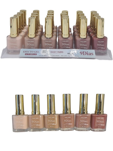 [D051-B53] Laca de uñas 9 días (estuche de 24) - Cosméticos de uñas