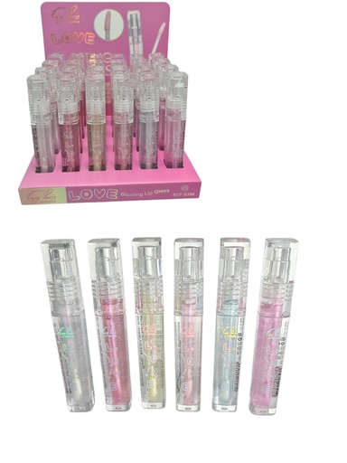 [B206-01] Baño de labial hidratante (estuche de 24) - Cosméticos de labios