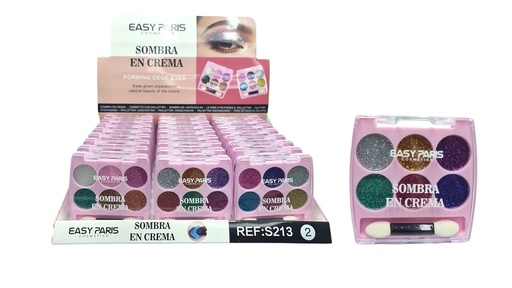 [S213-02] Cremas glitter (estuche de 24) - Cosméticos de maquillaje