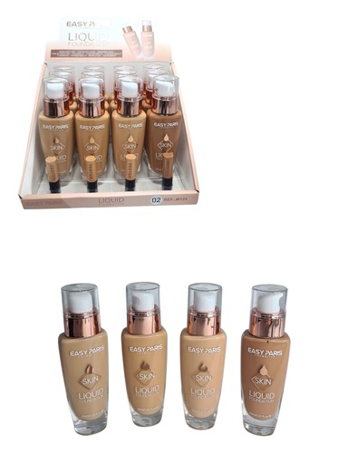 [M124-02] Maquillaje fluido (estuche de 12) - Cosméticos de maquillaje