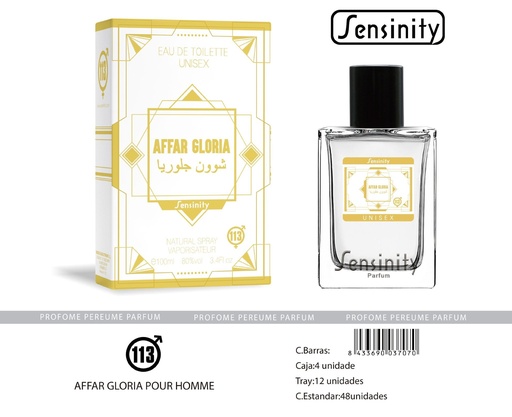 [HYS113] Perfume Affar Gloria pour unisex Sensinity - Fragancia unisex para hombres y mujeres