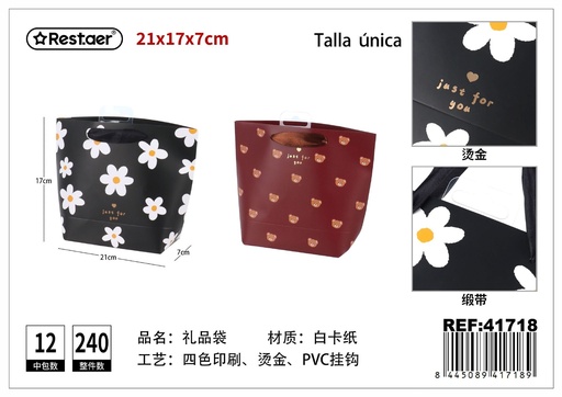 [41718] Bolsa de regalo de forma irregular 21x17x7cm - Artículos de regalo y embalaje