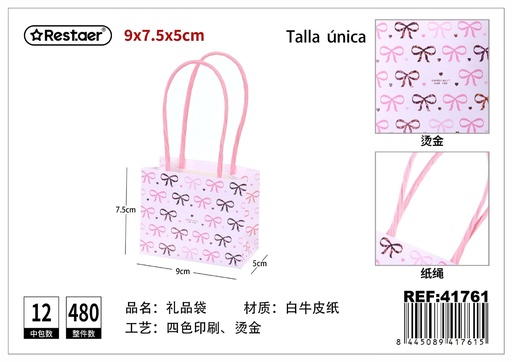 [41761] Bolsa de regalo mini 9x7.5x5cm - Artículos de regalo y embalaje