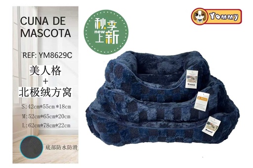 [YM8629C] Cuna de perro (juego de 3 piezas) azul - Accesorios para mascotas