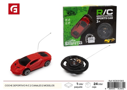 [160691365] Coche deportivo a control remoto 2 canales - Diversión móvil para niños
