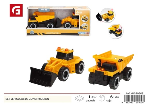 [161639302] Set de vehículos de construcción - Juguetes para niños