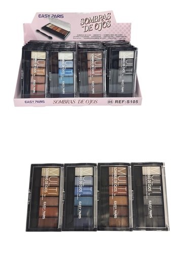 [S105-B05] Sombra de ojos 24 unidades - Cosméticos y maquillaje para el rostro
