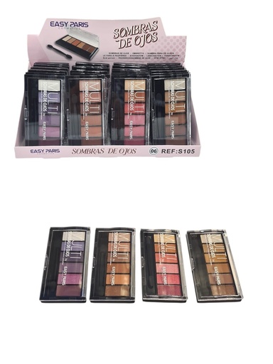 [S105-B06] Sombra de ojos 24 unidades - Cosméticos y maquillaje de ojos