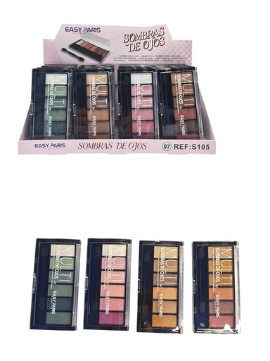 [S105-B07] Sombra de ojos 24 unidades - Cosméticos y maquillaje de ojos
