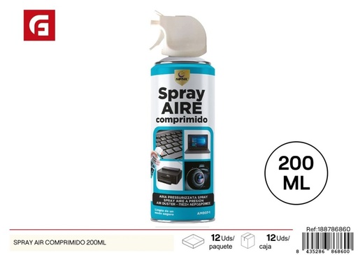 [188786860] SPRAY AIR COMPRIMIDO 200ML - Productos de limpieza y mantenimiento