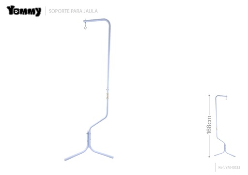 [YM0033] Soporte de jaulas para mascotas blanco de 168cm - Accesorios para mascotas