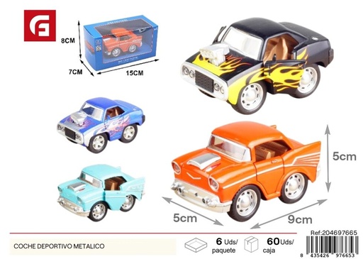 [204697665] Coche deportivo metálico de juguete - Vehículo de carreras para niños
