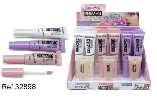 [8435433223221] Base de maquillaje primer 3 colores (24 unidades) - Fundamentos para maquillaje