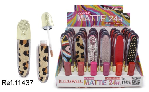 [8435433232070] Líquido labial mate 24 horas (24 unidades) - Maquillaje labial de larga duración