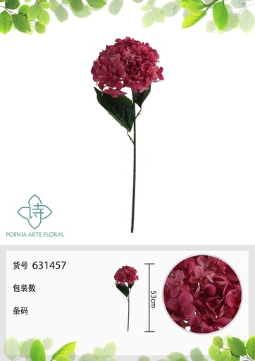 [631457LILA] Ramo de flores artificiales con pétalos de manzana 53 cm - Nueva colección