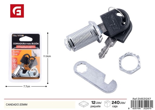 [314531247] Candado 20 mm - Accesorios de seguridad