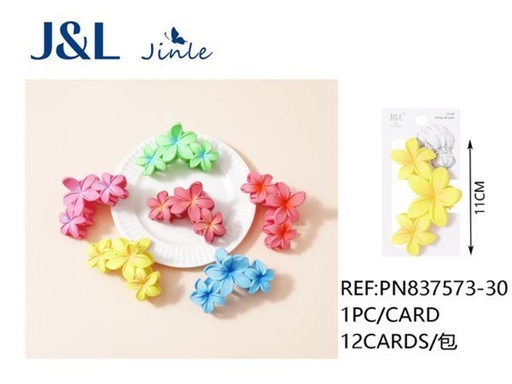 [8445801242747] Pinza de pelo flor 11 cm 12 uds - Accesorios para el cabello
