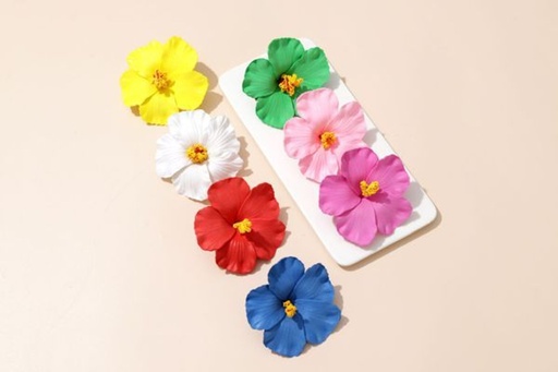 [8445801820426] Pinza flor 9 cm 12 uds - Accesorios para el cabello