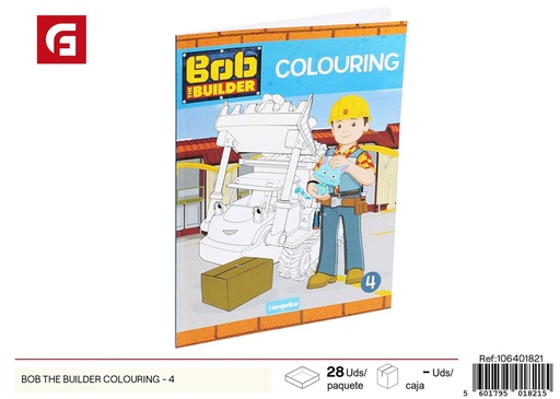 [106401821] Libro para colorear Bob el constructor 4 - Material escolar